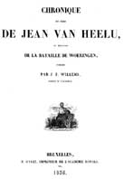 Chronique en vers de Jean Van Heelu